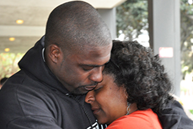Freed Brian Banks and his mom