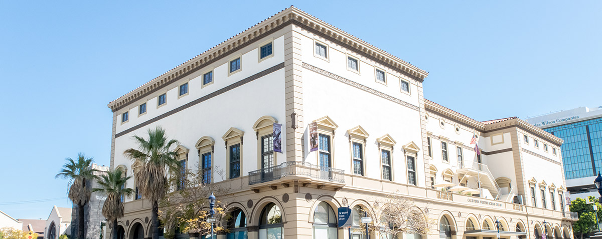 exterior of California Western classroom building from the corner