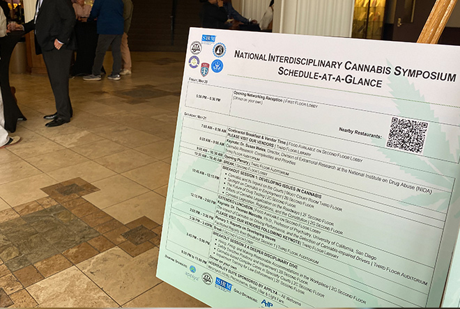 National Interdisciplinary Cannabis Symposium poster