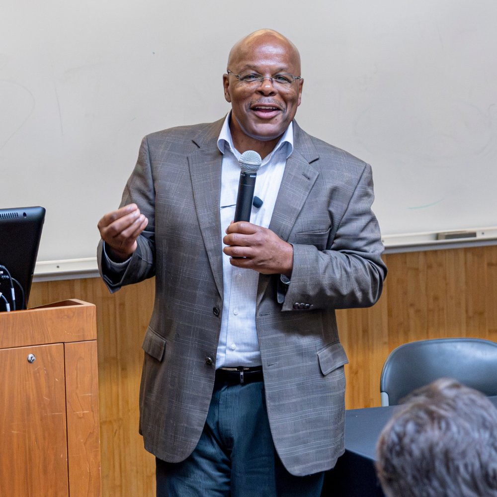 Calvin Duncan speaks at California Western