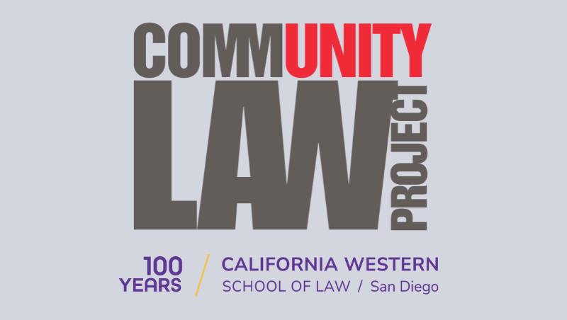Community Law Project and California Western School of Law logos