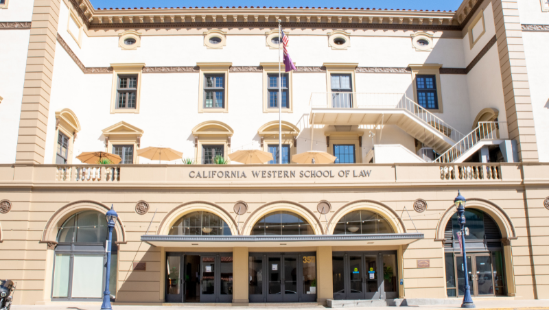 The exterior of California Western School of Law.