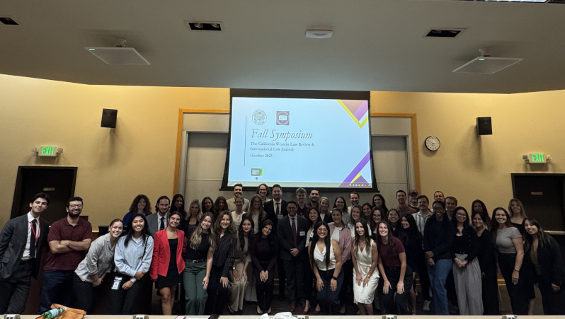 Law Review and International Law Journal members at the Fall 2025 Symposium