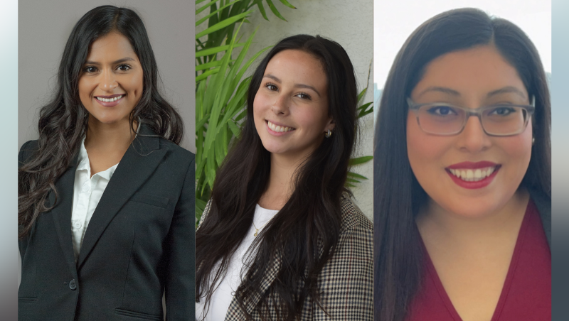 Donna Flores 1L, Angelina Gonzales 2L, and Arianna Lara Bonilla 2L